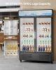 Commercial Merchandiser Refrigerator 36.27 CU.FT Glass Door Beverage Fridge